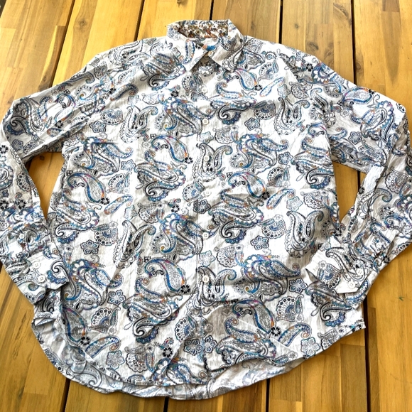 Robert Graham Other - Robert Graham Paisley Print Men's Long Sleeve Button Up Shirt Size Medium